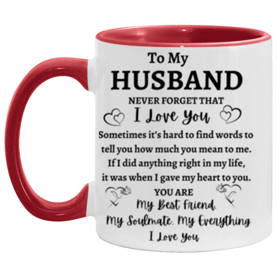 "To My Husband" (11oz Accent Mug)