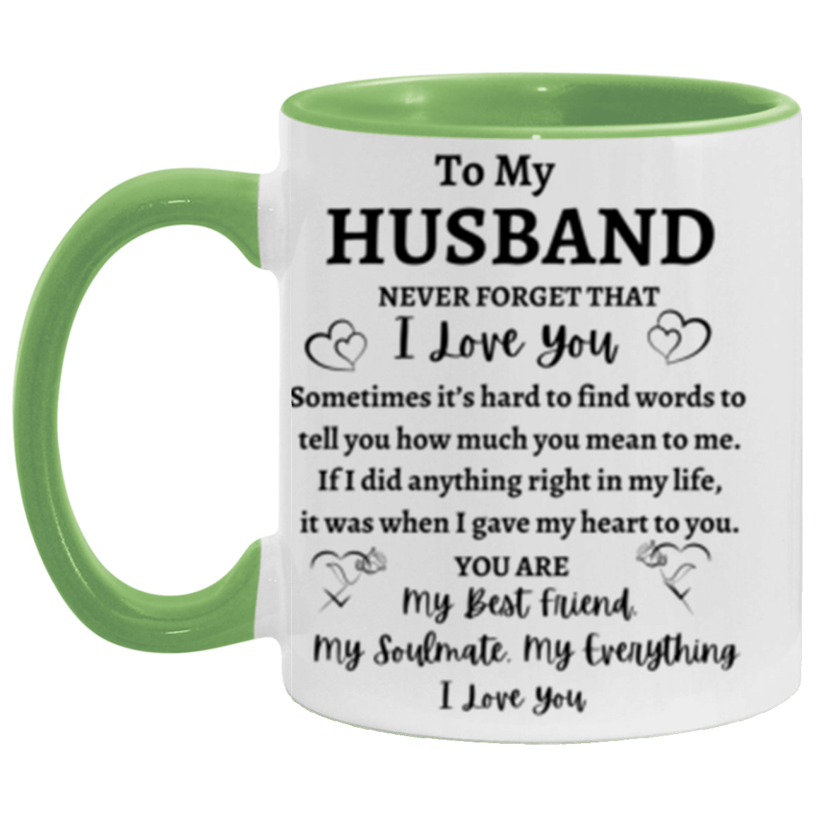 "To My Husband" (11oz Accent Mug)