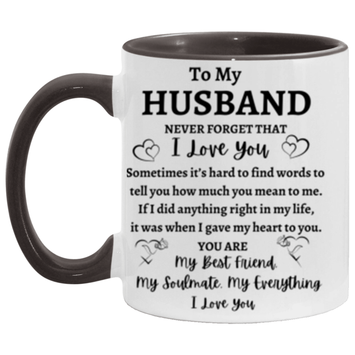 "To My Husband" (11oz Accent Mug)