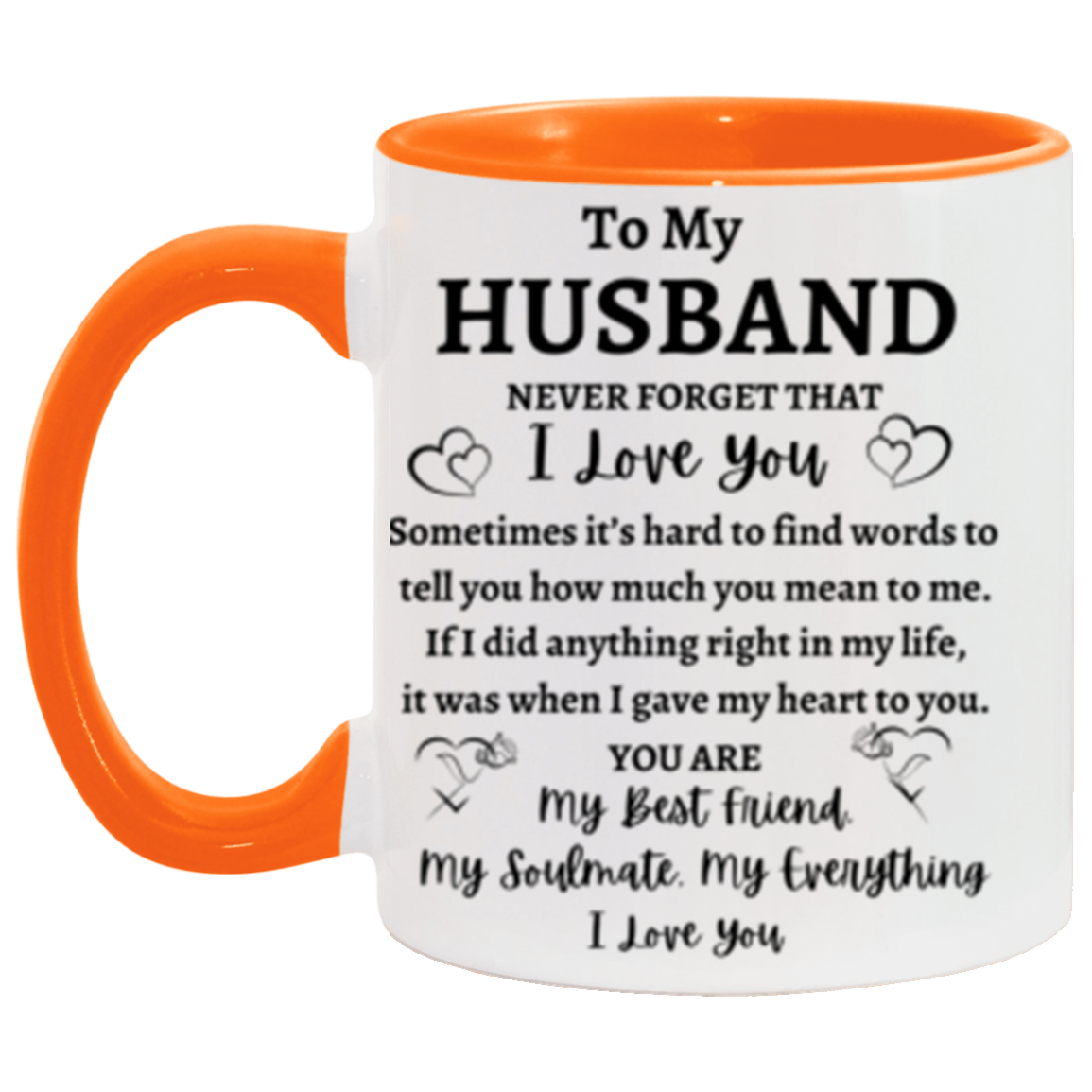"To My Husband" (11oz Accent Mug)