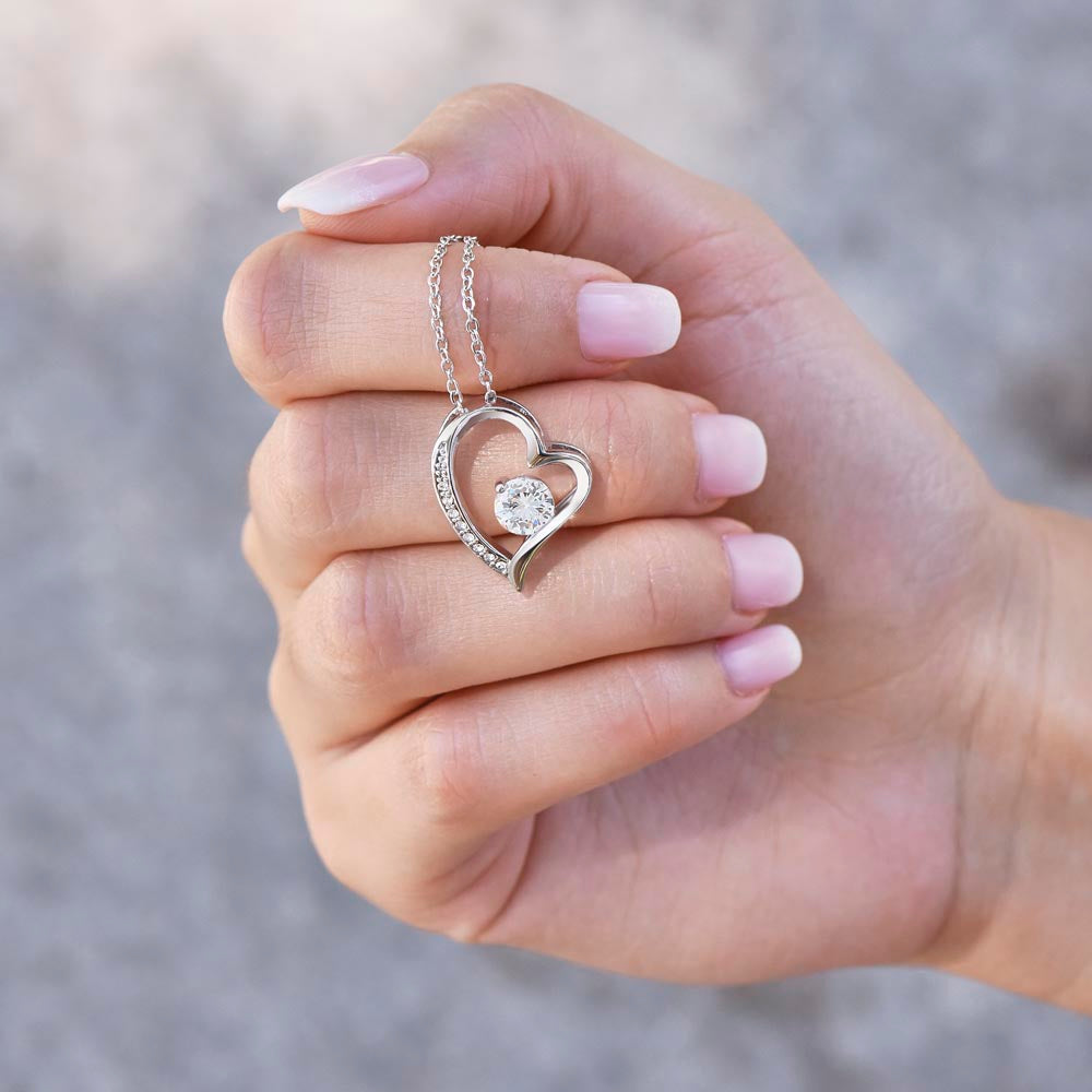 "To My Beautiful Soulmate" Forever Love Necklace with heartfelt Message Card