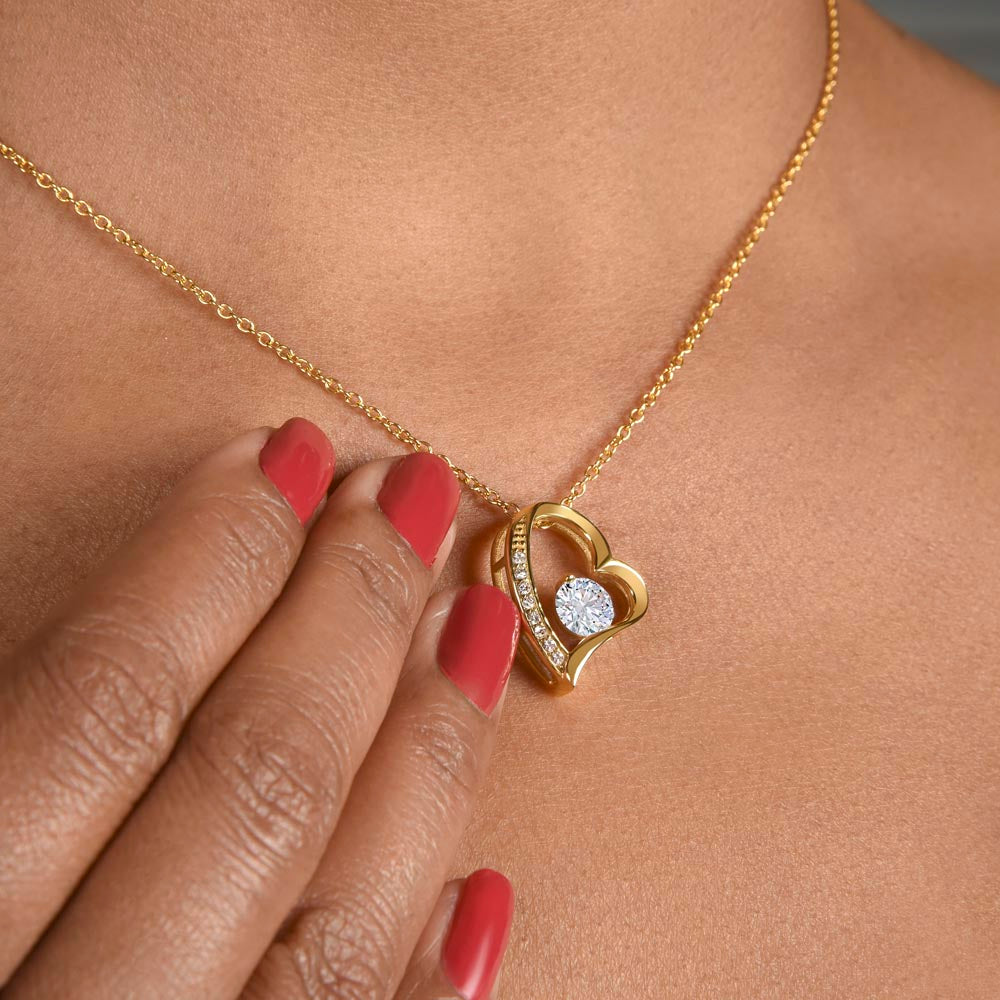 "To My Beautiful Soulmate" Forever Love Necklace with heartfelt Message Card