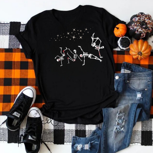 "Bloody Breakdancing with the Stars" Skeleton Halloween Tshirt