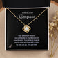 "Follow your Compass" Love Knot Necklace with Message Card