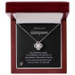 "Follow your Compass" Love Knot Necklace with Message Card
