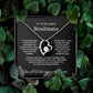 "To My Beautiful Soulmate" Forever Love Necklace with heartfelt Message Card