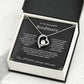 "To My Beautiful Soulmate" Forever Love Necklace with heartfelt Message Card