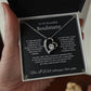 "To My Beautiful Soulmate" Forever Love Necklace with heartfelt Message Card