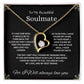 "To My Beautiful Soulmate" Forever Love Necklace with heartfelt Message Card